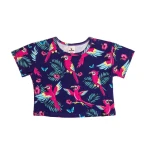 Crop top Fioletowa Papuga