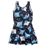 Sukienka kąpielowa Granatowe Płaszczki UPF50+