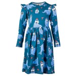 Sukienka z długim rękawem Turkusowy Mors