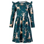 Sukienka z długim rękawem Zielony Renifer