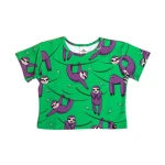 Crop top Zielony Leniwiec