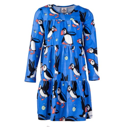 Sukienka marszczona Niebieski Maskonur