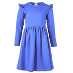 Sukienka z długim rękawem Niebieska Basic  