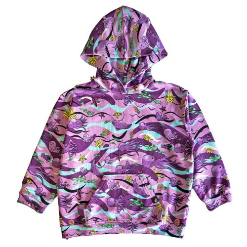 Bluza Kangurka Fioletowe Ośmiornice
