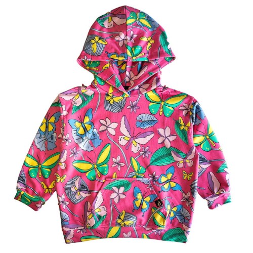 Bluza Kangurka Różowe Motyle