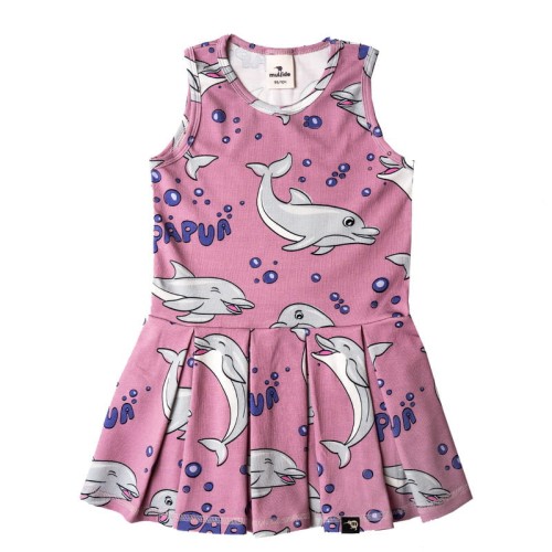 Sukienka na ramiączka Różowy Delfin