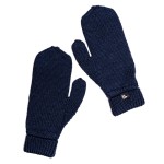 Rękawiczki ONE SIZE granatowe z wełny merino MULESING FREE