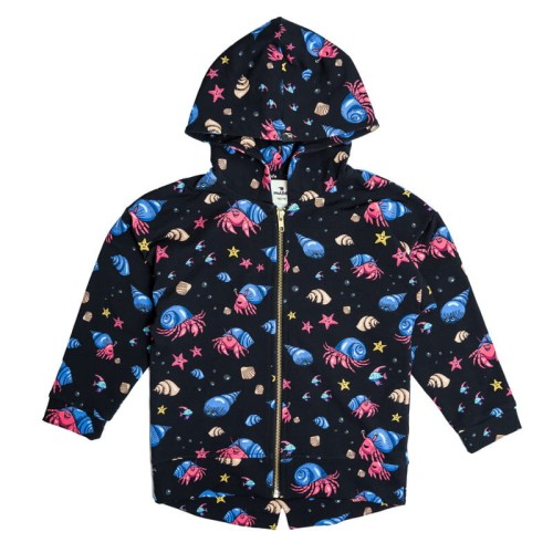 Bluza z kapturem na zamek Czarny Krab