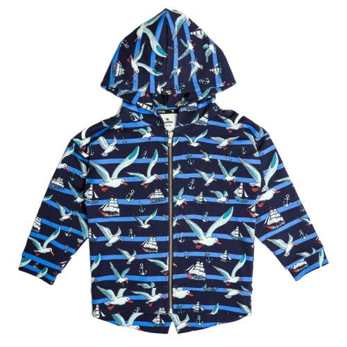 Bluza z kapturem na zamek Granatowe Albatrosy