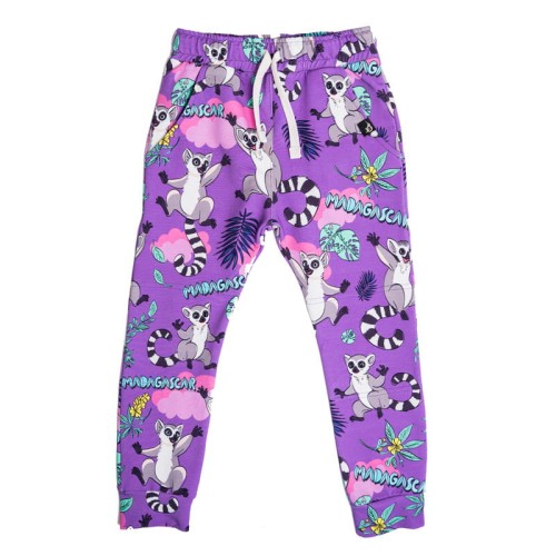 Spodnie Fioletowe Lemury