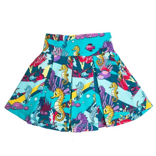 Spódniczka z szortami Turkusowy Konik morski