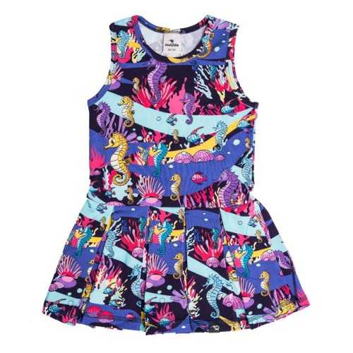 Sukienka na ramiączka Granatowy Konik morski