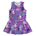 Sukienka na ramiączka Fioletowe Lemury