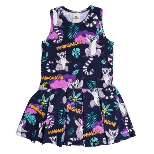 Sukienka na ramiączka Granatowe Lemury