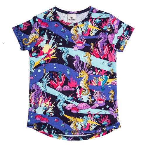 T-shirt Granatowy Konik morski