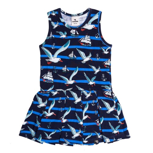 Sukienka na ramiączka Granatowe Albatrosy